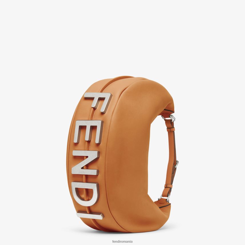 geantă medie din piele gri maro Fendi femei accesorii 86084L529