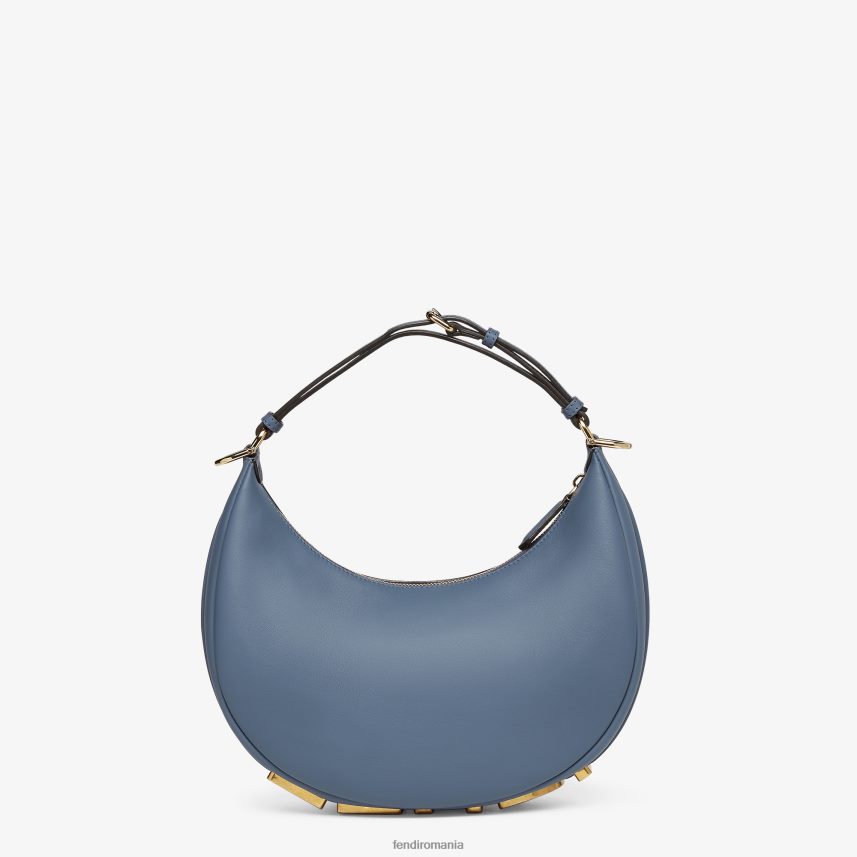 geantă mică din piele gri albastru Fendi femei accesorii 86084L698