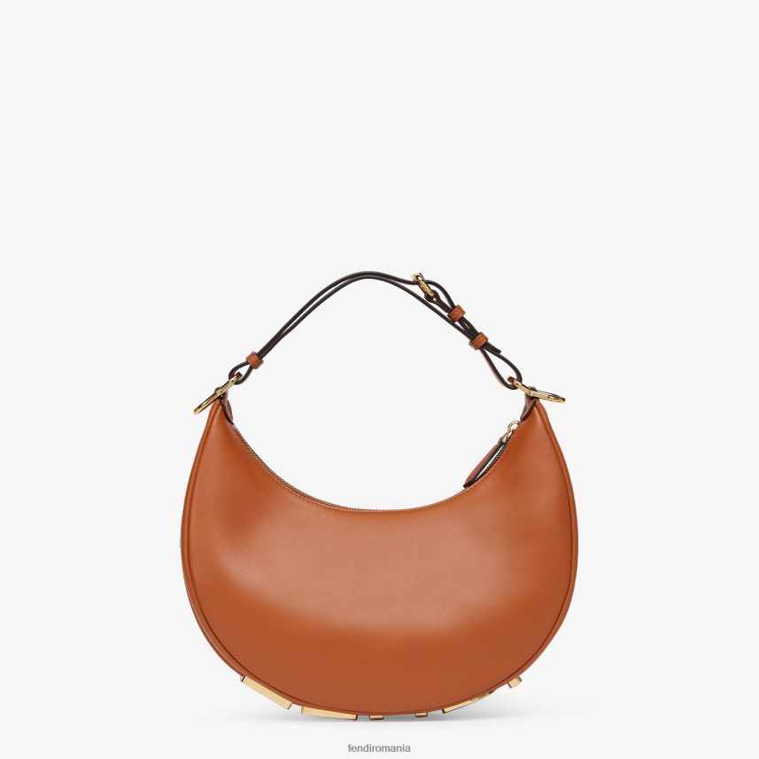 geantă mică din piele gri maro Fendi femei accesorii 86084L530