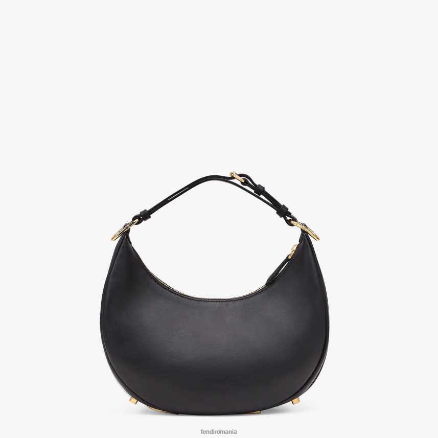 geantă mică din piele gri negru Fendi femei accesorii 86084L526