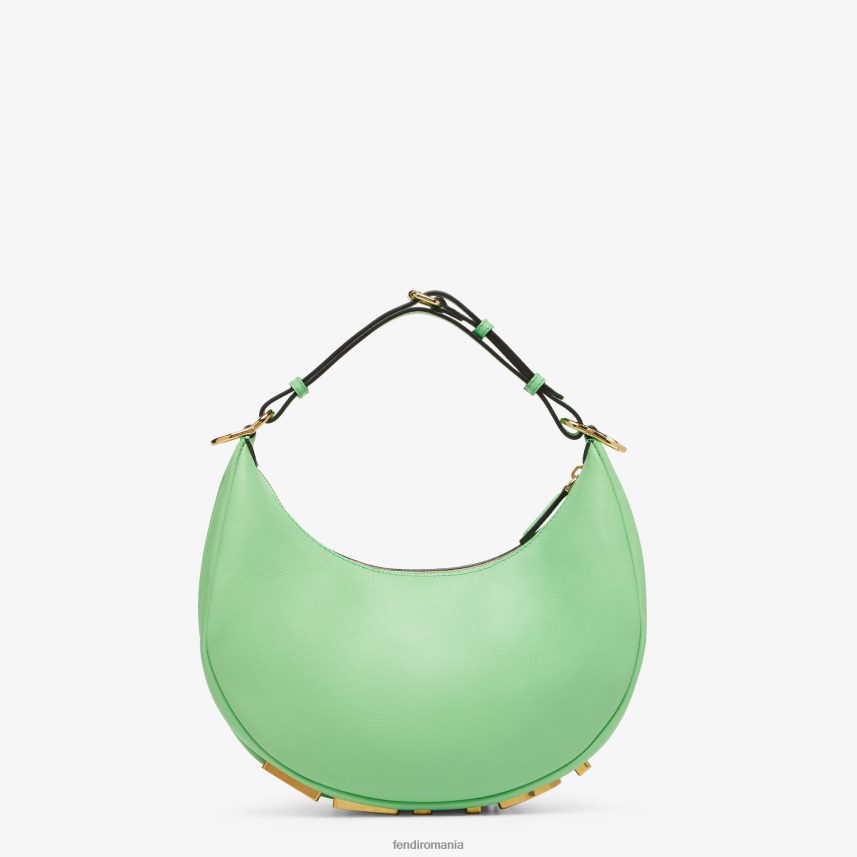 geantă mică din piele gri verde Fendi femei accesorii 86084L714