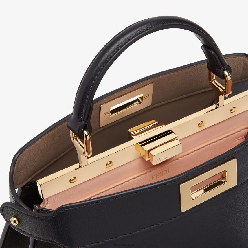 geantă mică din piele peekaboo iseeu negru Fendi femei accesorii 86084L606
