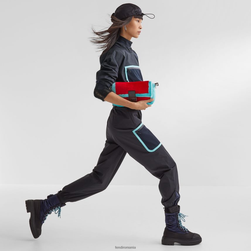 geantă reeditare și piele de oaie multicolor Fendi femei accesorii 86084L787