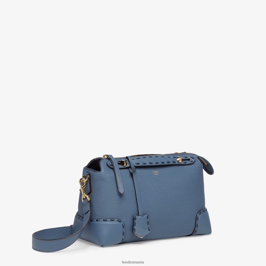 geantă selleria boston cu cusături supradimensionate albastru Fendi femei accesorii 86084L745