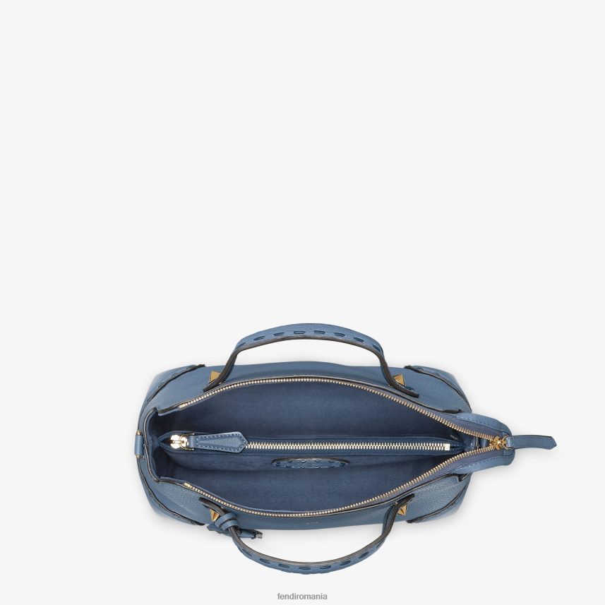 geantă selleria boston cu cusături supradimensionate albastru Fendi femei accesorii 86084L745