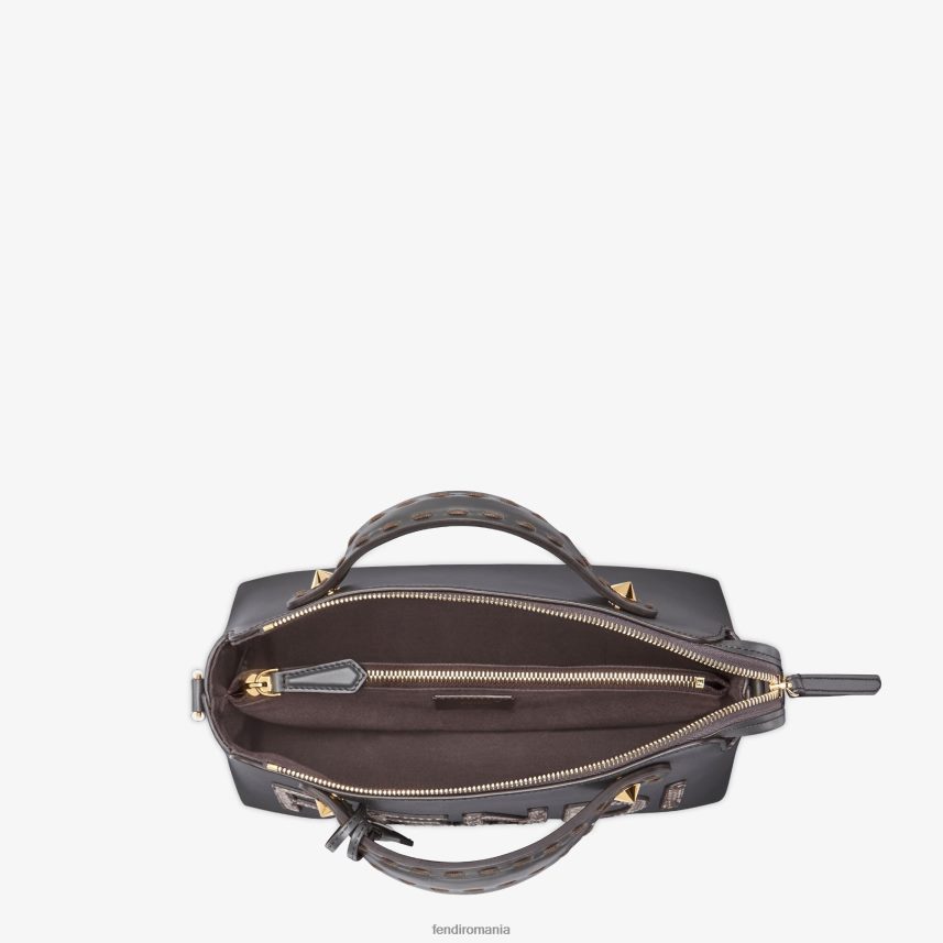 geanta boston din piele si elaphe gri Fendi femei accesorii 86084L844