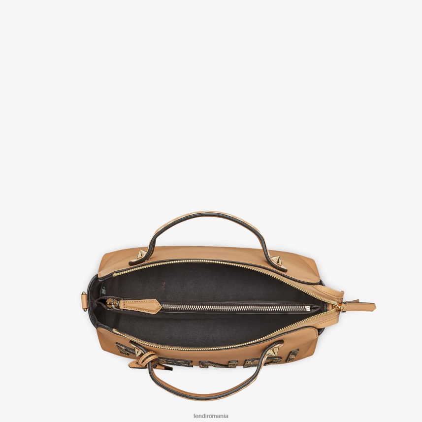 geanta boston din piele si elaphe maro Fendi femei accesorii 86084L878