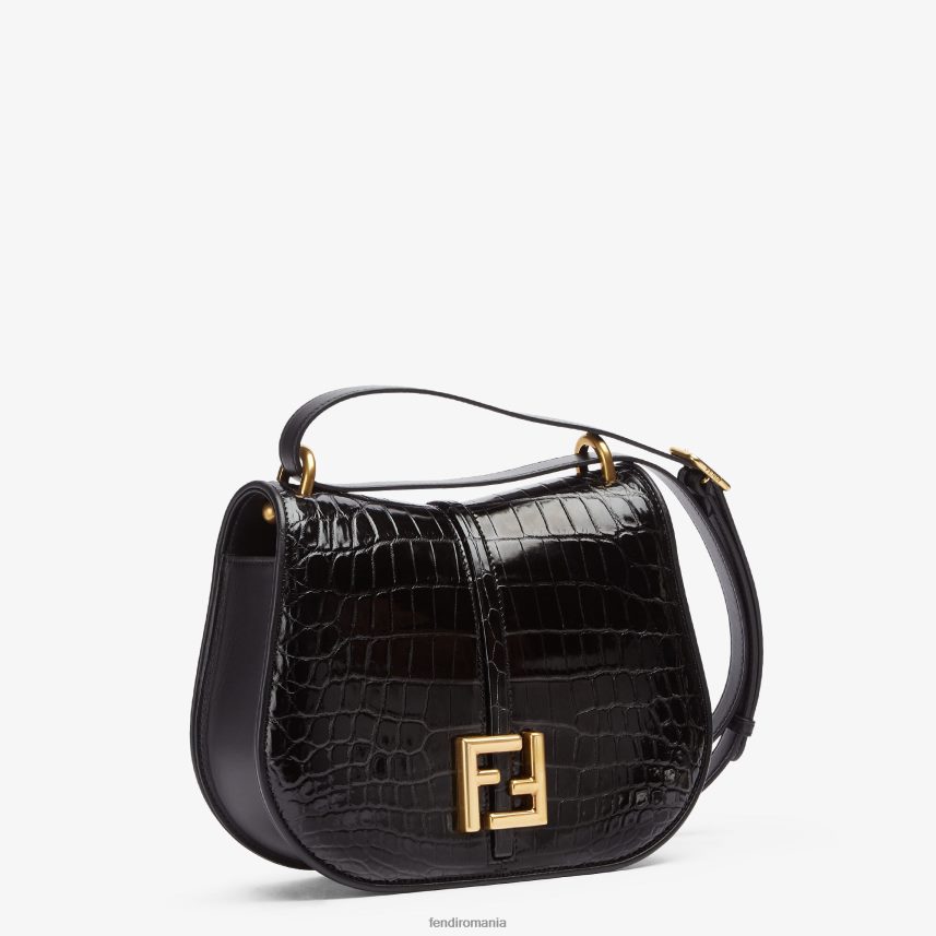 geanta de crocodil si piele negru Fendi femei accesorii 86084L661