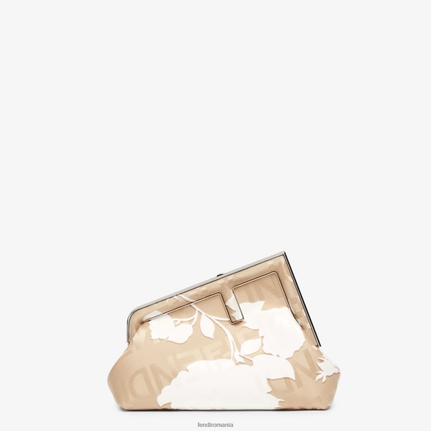 geanta de matase imprimata bej Fendi femei accesorii 86084L729