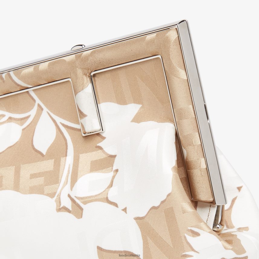 geanta de matase imprimata bej Fendi femei accesorii 86084L729