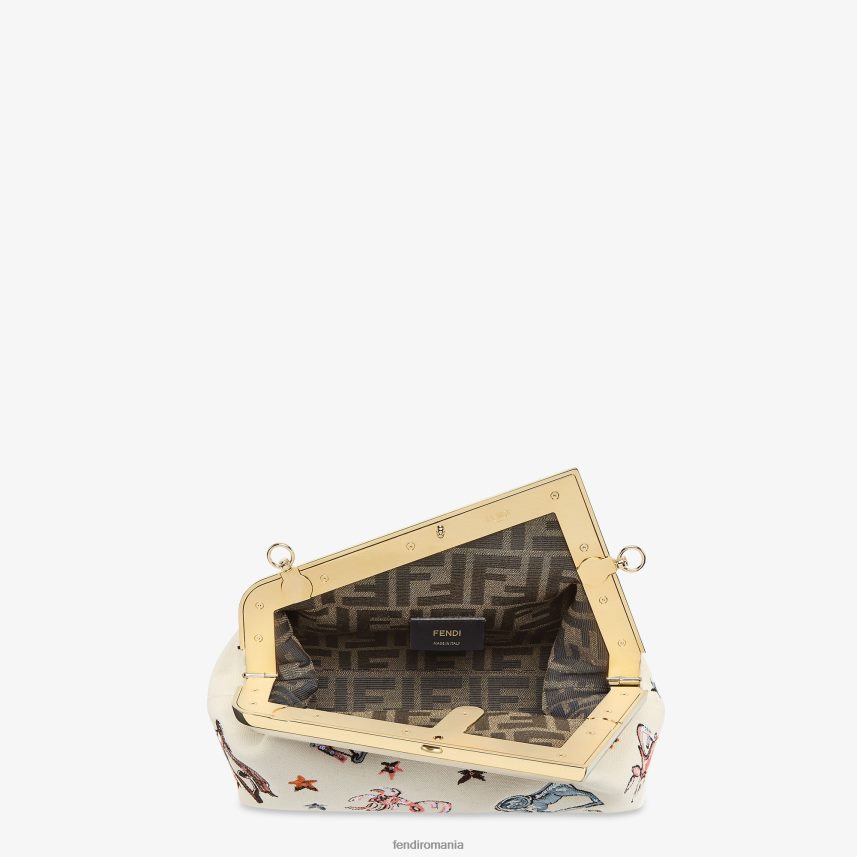 geanta de panza cu broderie astrologie multicolor Fendi femei accesorii 86084L633