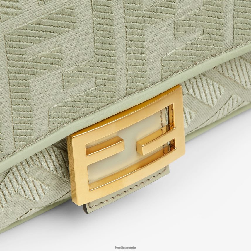 geanta de panza cu broderie ff verde Fendi femei accesorii 86084L706