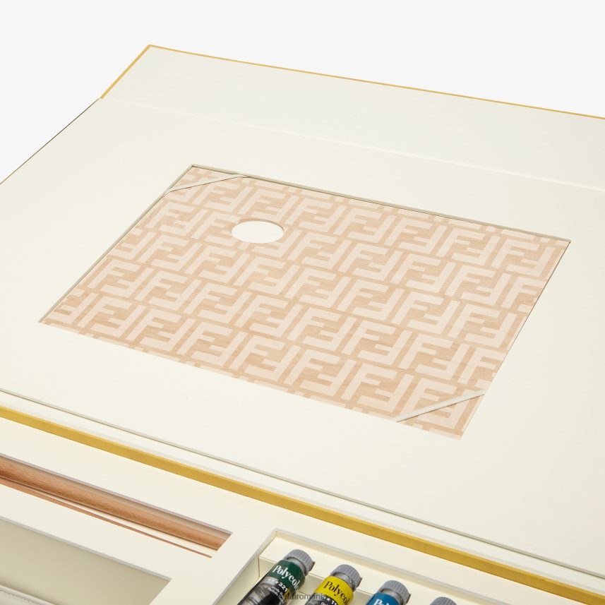 geanta de panza cu kit de pictura alb Fendi femei accesorii 86084L904