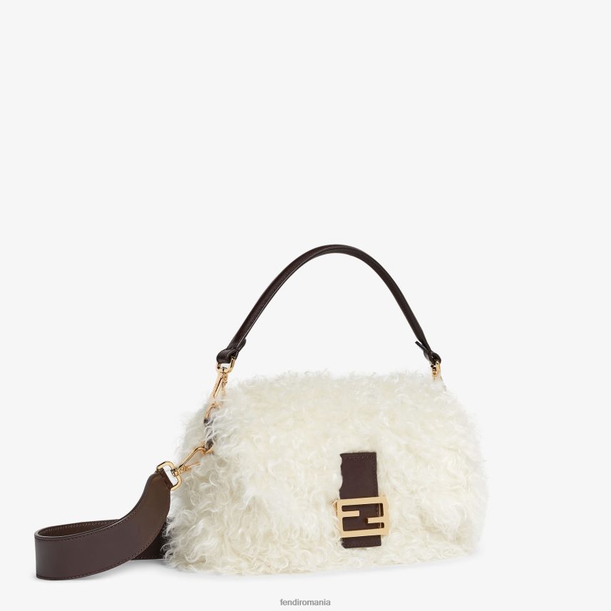 geanta din lana mohair alb Fendi femei accesorii 86084L840