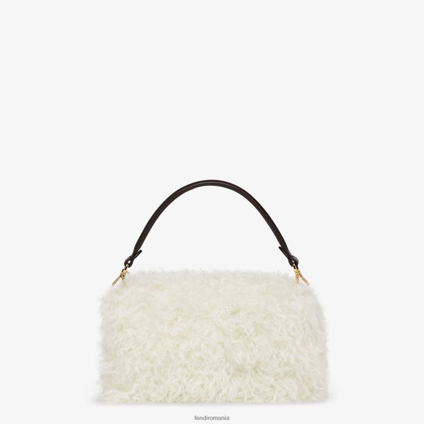 geanta din lana mohair alb Fendi femei accesorii 86084L840