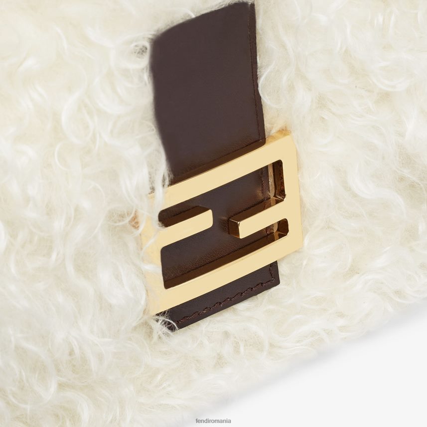 geanta din lana mohair alb Fendi femei accesorii 86084L840