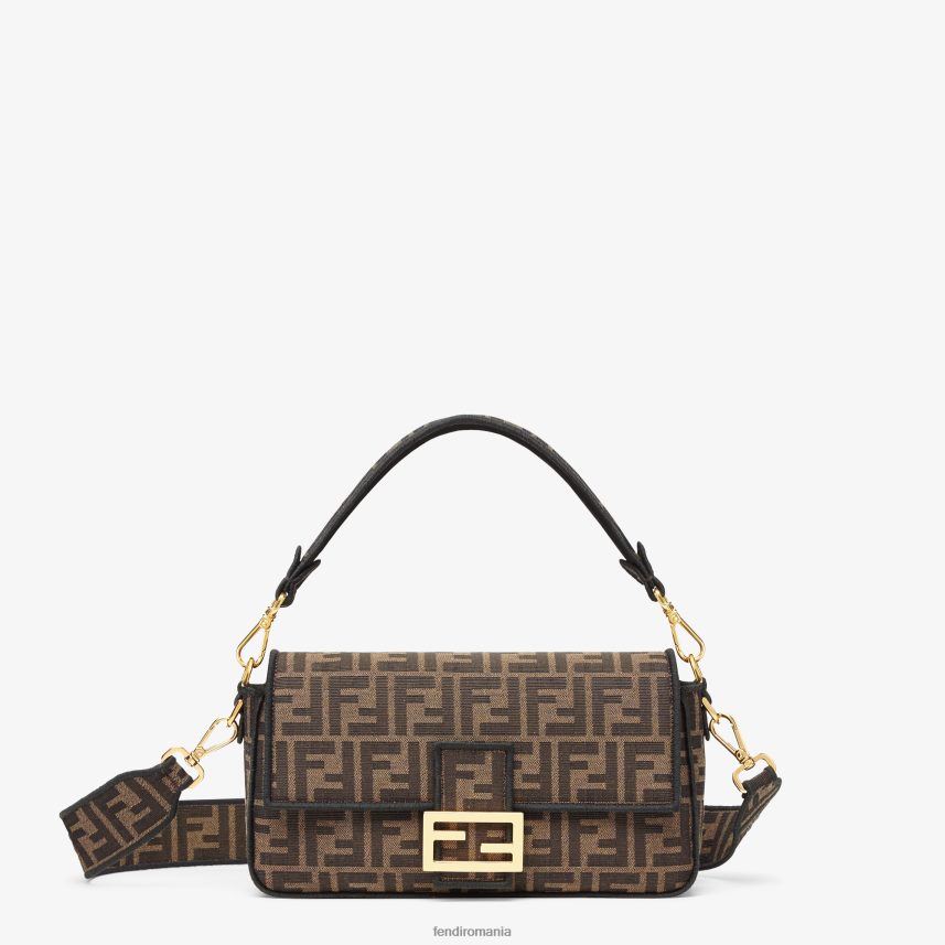 geanta din material jacquard ff maro Fendi femei accesorii 86084L513