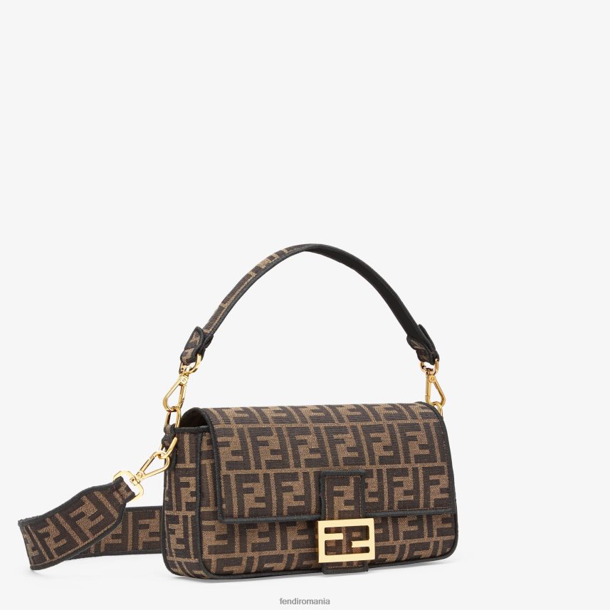 geanta din material jacquard ff maro Fendi femei accesorii 86084L513