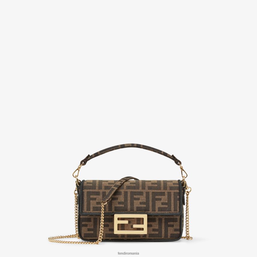 geanta din material jacquard ff maro Fendi femei accesorii 86084L514