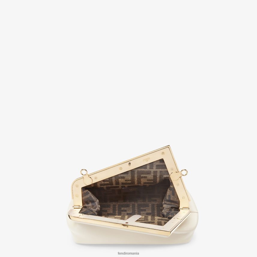 geanta din piele de camelie alb Fendi femei accesorii 86084L853