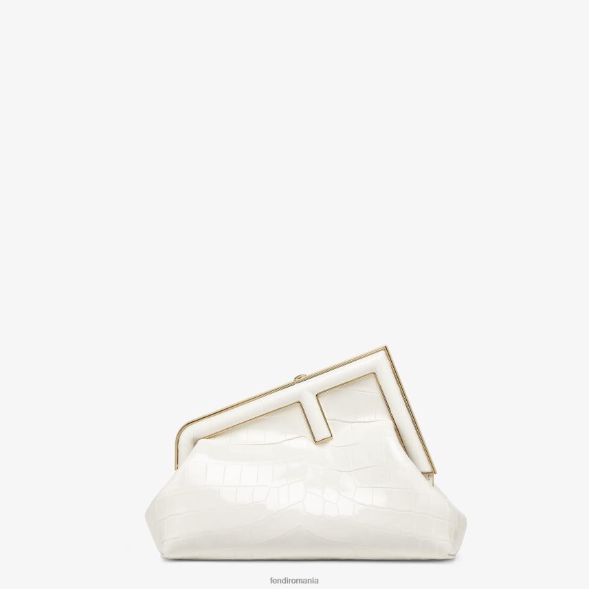 geanta din piele de crocodil lac alb Fendi femei accesorii 86084L907