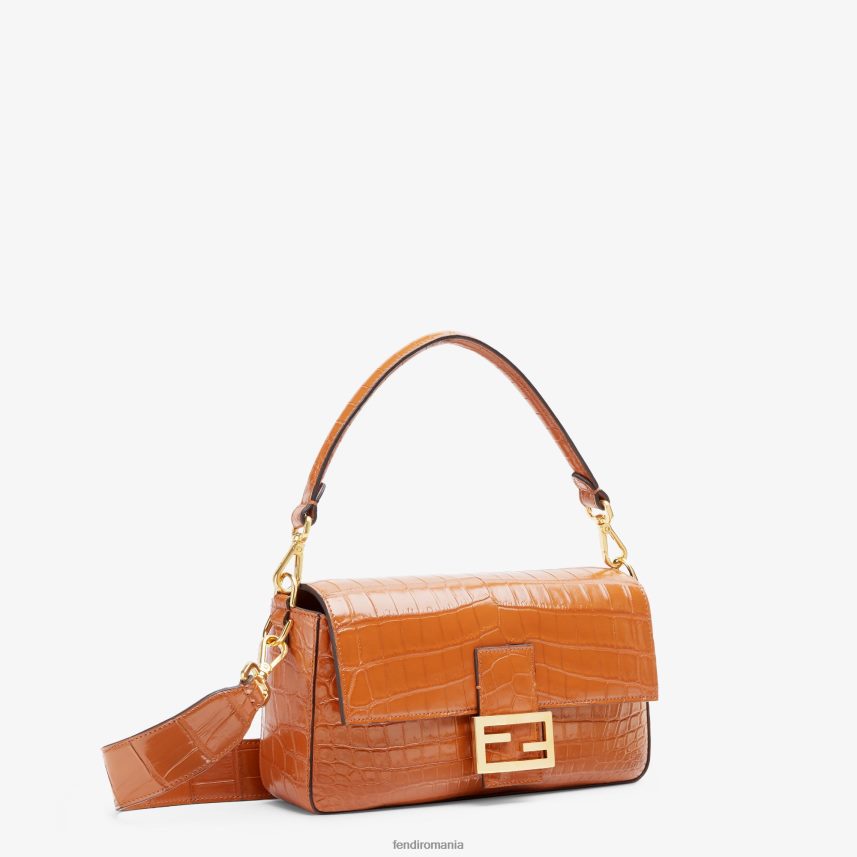 geanta din piele de crocodil maro Fendi femei accesorii 86084L667