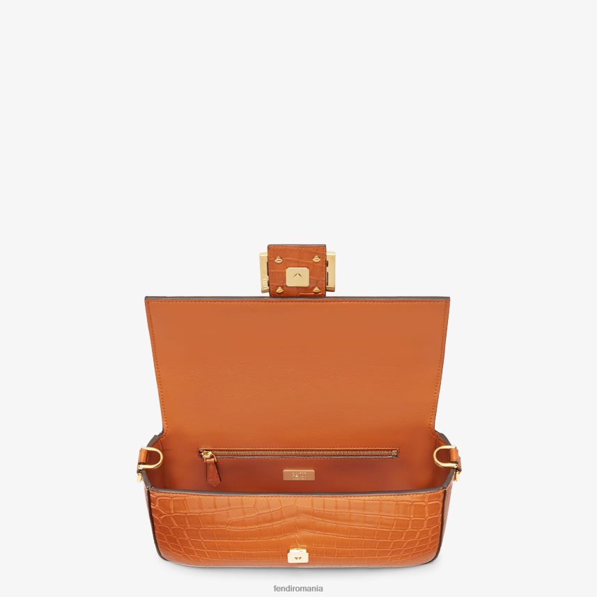 geanta din piele de crocodil maro Fendi femei accesorii 86084L667
