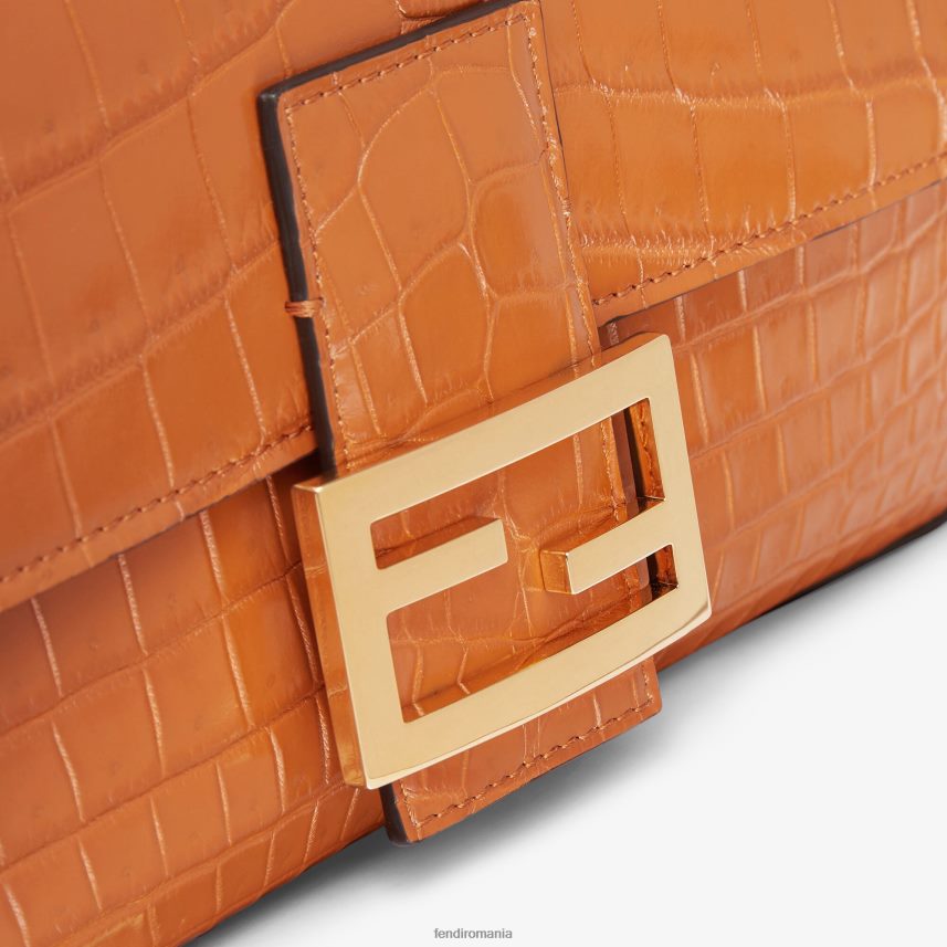 geanta din piele de crocodil maro Fendi femei accesorii 86084L667
