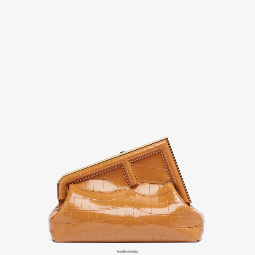 geanta din piele de crocodil maro Fendi femei accesorii 86084L773