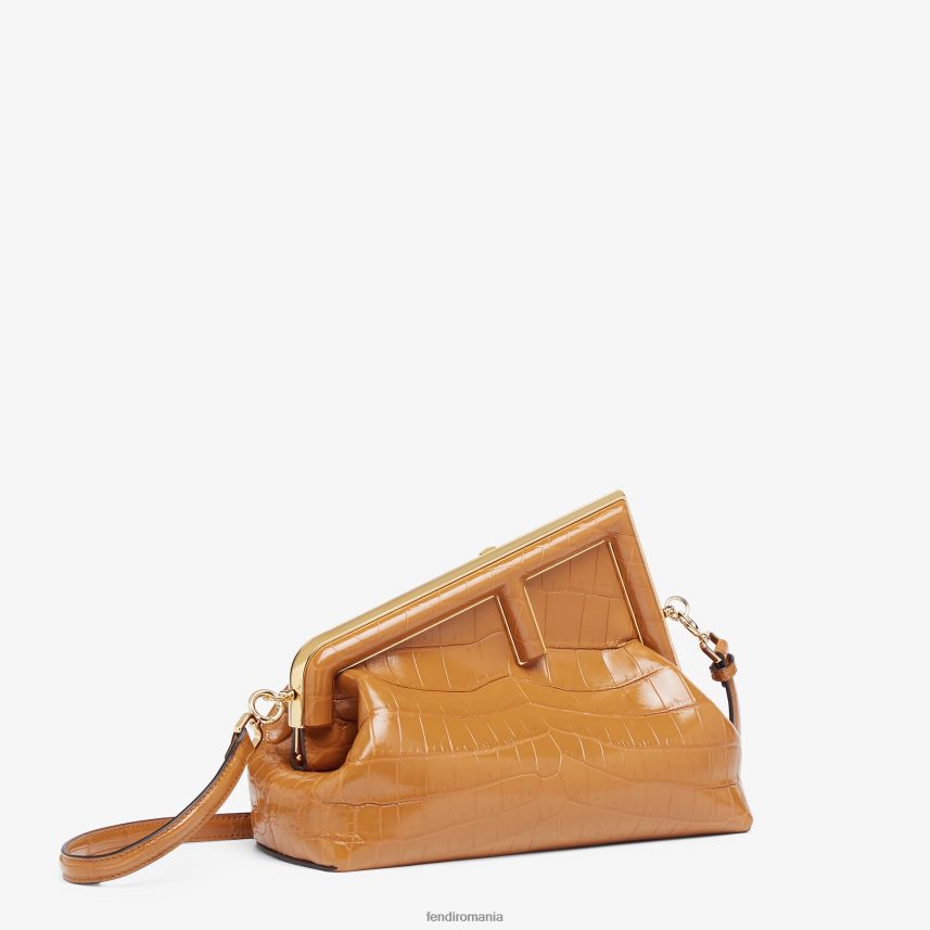 geanta din piele de crocodil maro Fendi femei accesorii 86084L773