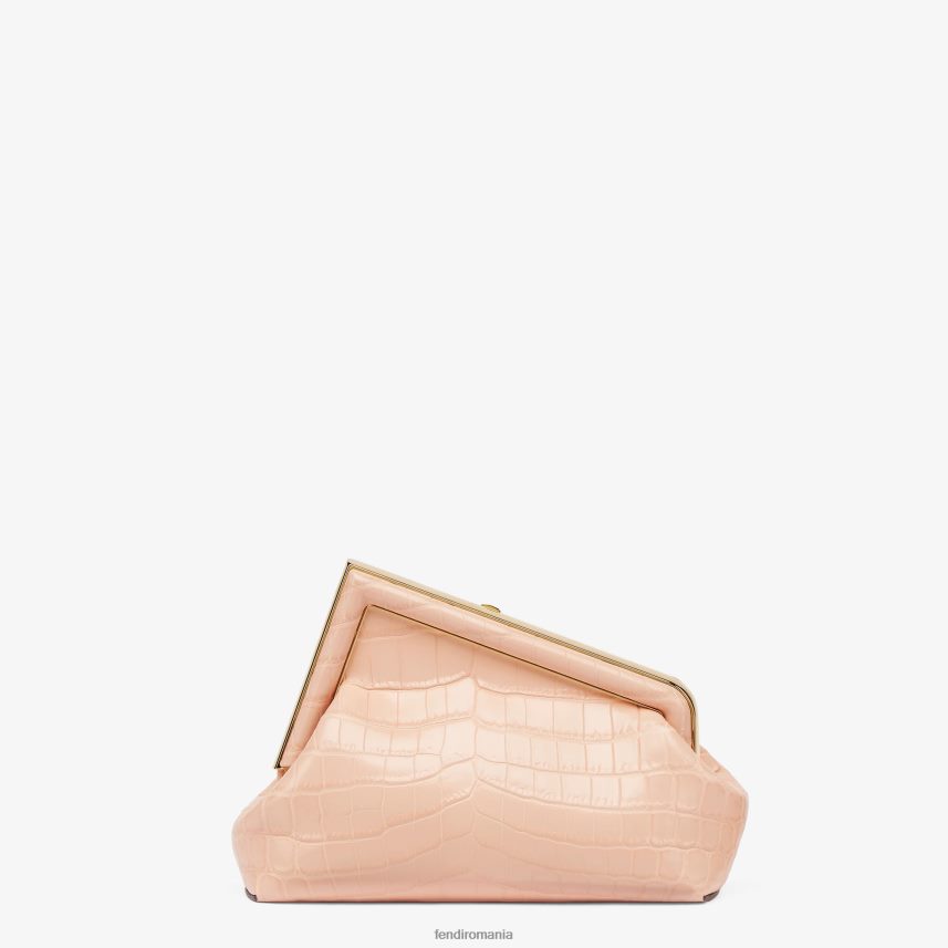 geanta din piele de crocodil roz Fendi femei accesorii 86084L890