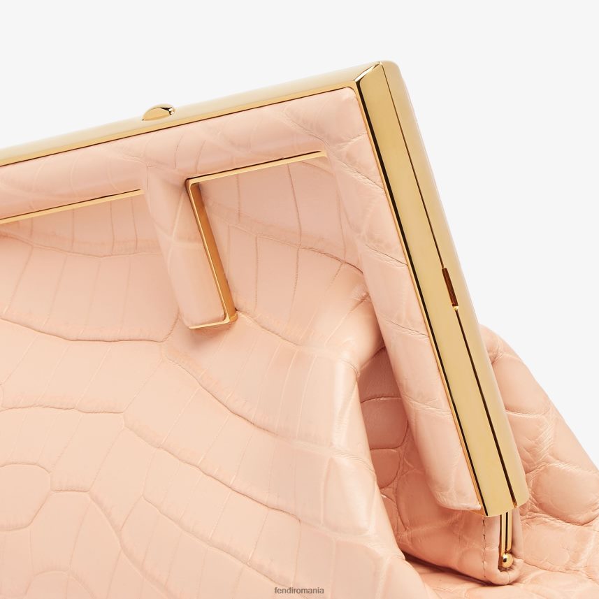 geanta din piele de crocodil roz Fendi femei accesorii 86084L890