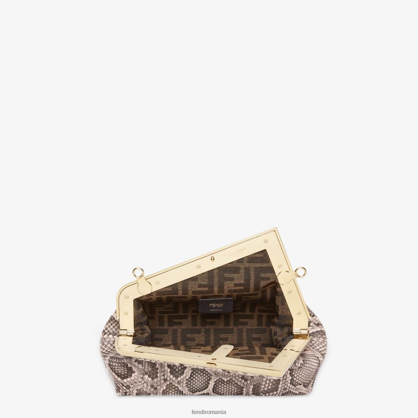 geanta din piele de piton roz Fendi femei accesorii 86084L906