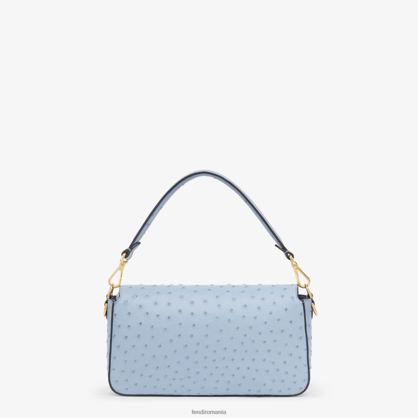 geanta din piele de strut albastru deschis Fendi femei accesorii 86084L673