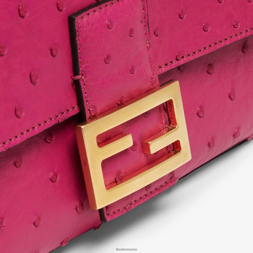 geanta din piele de strut fucsia roz Fendi femei accesorii 86084L616