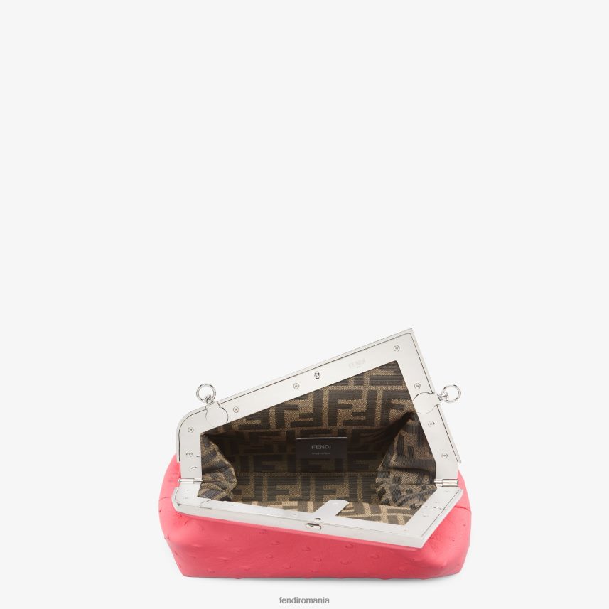 geanta din piele de strut roz Fendi femei accesorii 86084L775