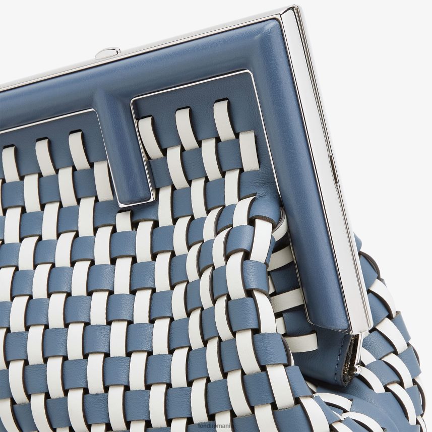 geanta din piele impletita multicolor Fendi femei accesorii 86084L685