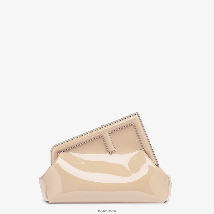 geanta din piele lacuita bej Fendi femei accesorii 86084L703