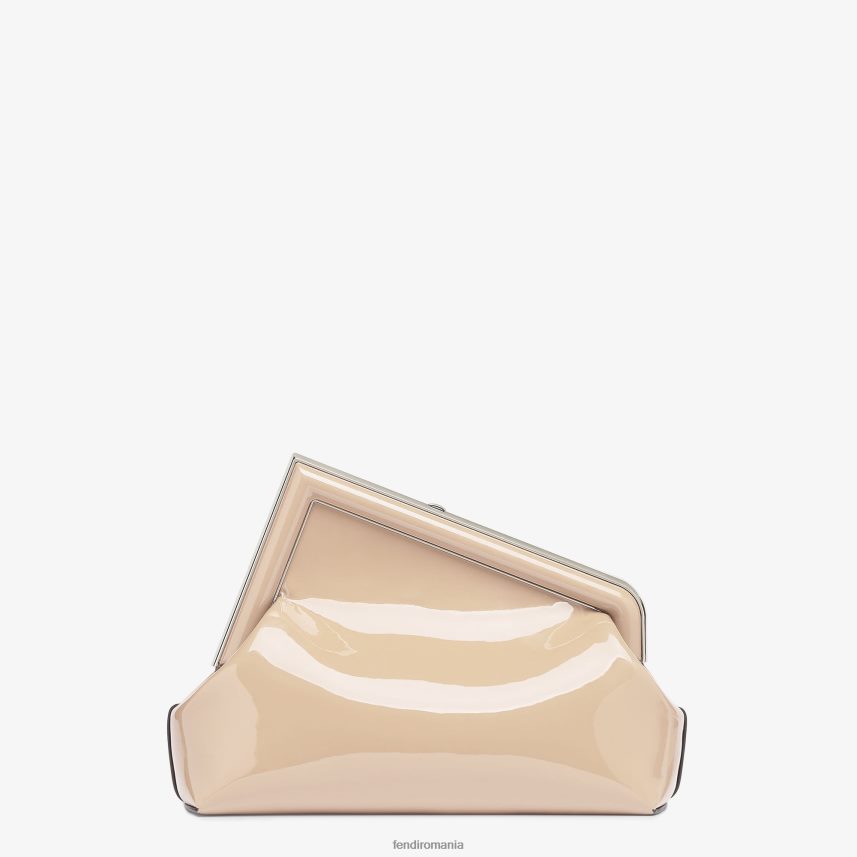 geanta din piele lacuita bej Fendi femei accesorii 86084L703