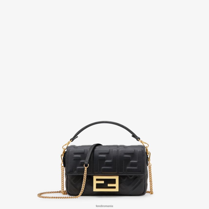 geanta din piele mini baguette negru Fendi femei accesorii 86084L549