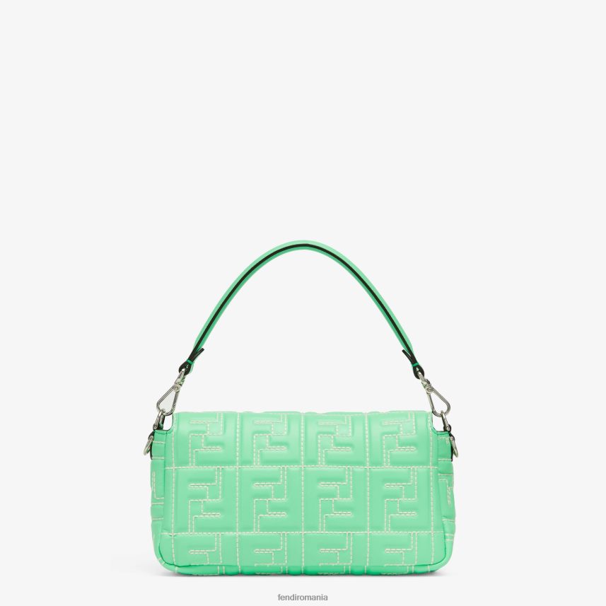 geanta din piele nappa cu motiv ff cusut verde Fendi femei accesorii 86084L710