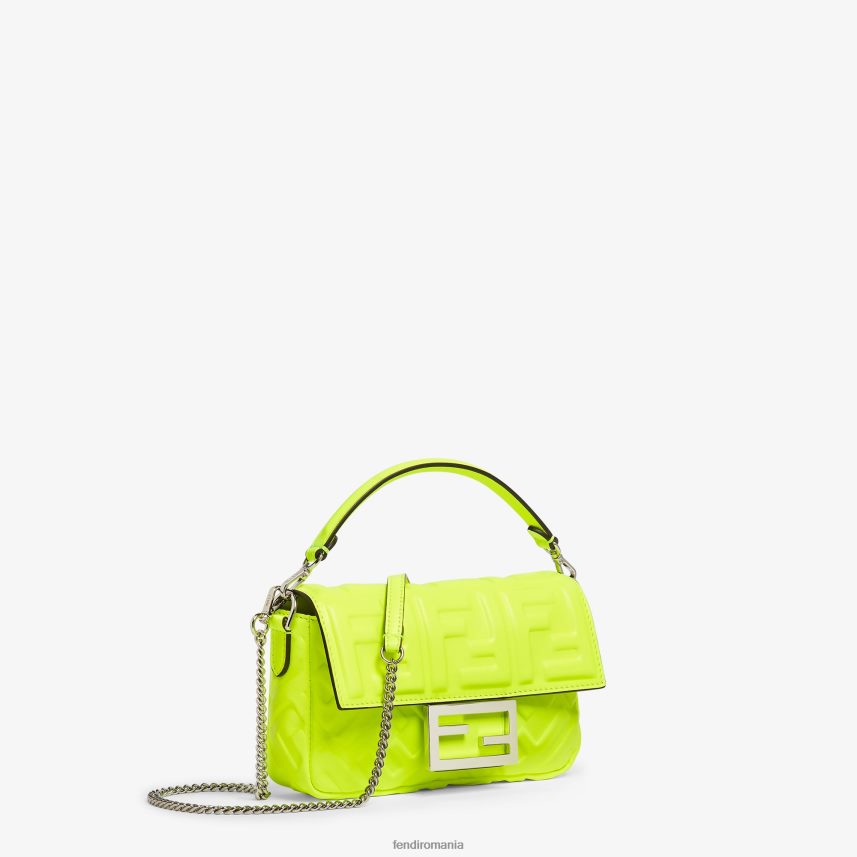 geanta din piele nappa neon galben Fendi femei accesorii 86084L664