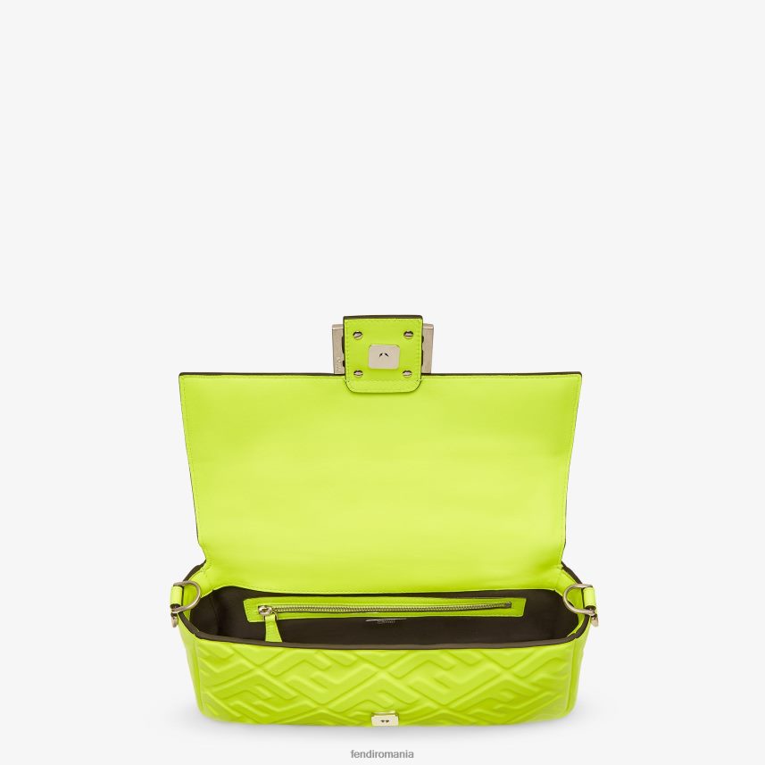 geanta din piele nappa neon galben Fendi femei accesorii 86084L665
