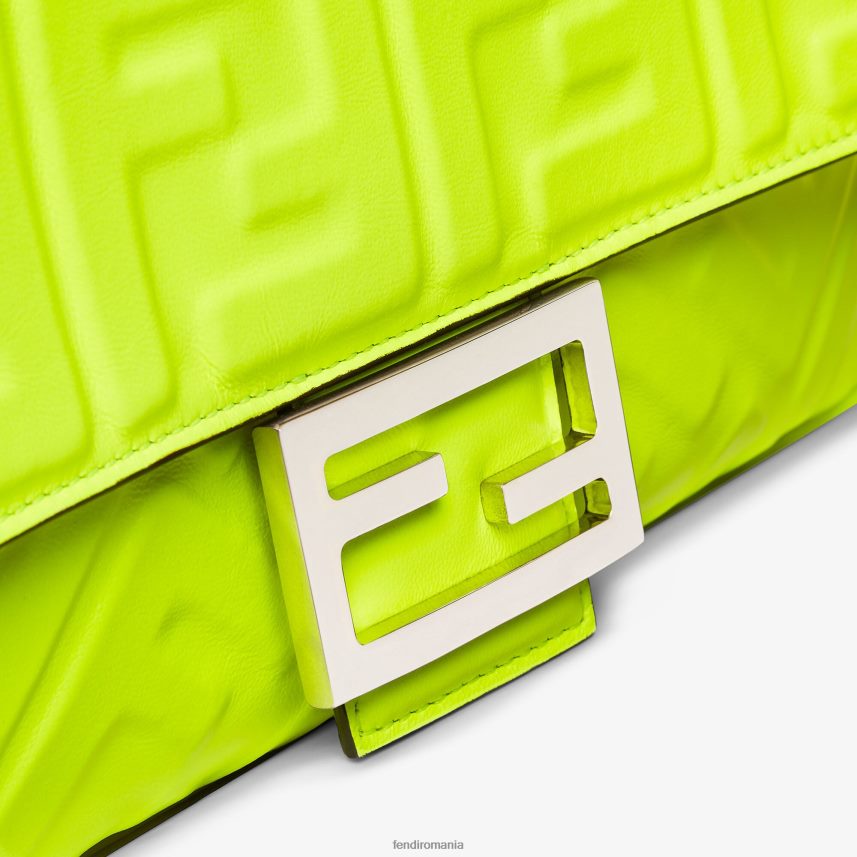 geanta din piele nappa neon galben Fendi femei accesorii 86084L665