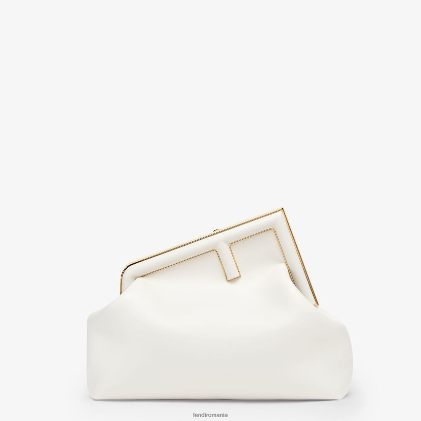 geanta medie din piele alb Fendi femei accesorii 86084L872