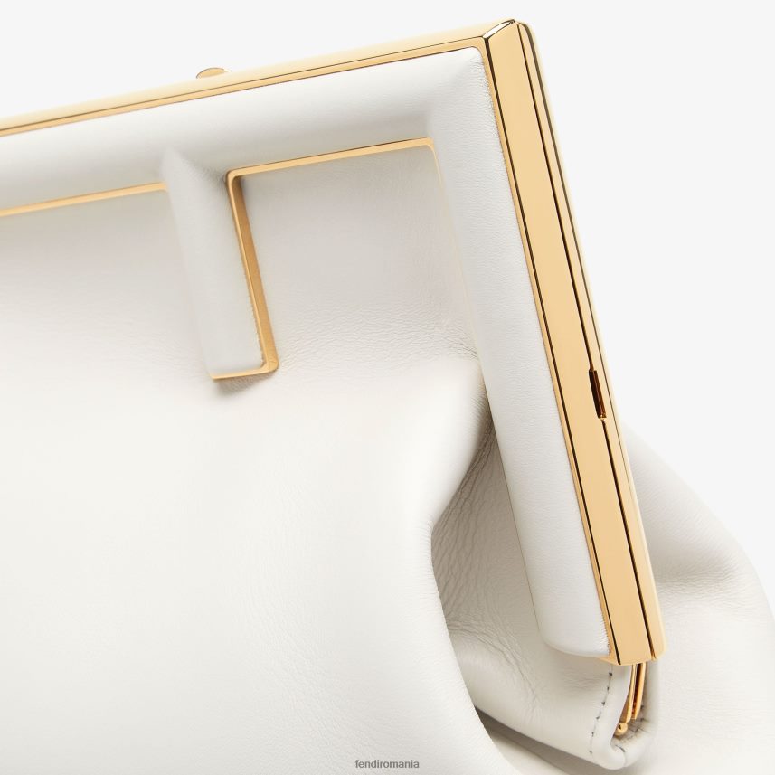 geanta medie din piele alb Fendi femei accesorii 86084L872