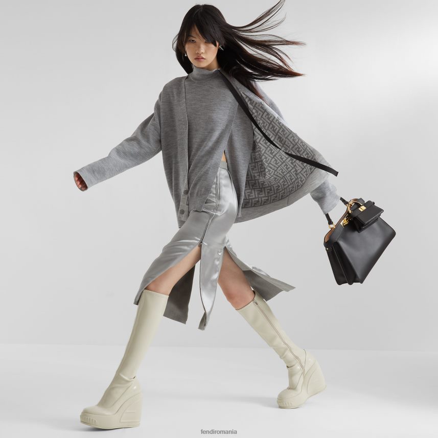 geanta medie din piele peekaboo iseeu trandafir negru Fendi femei accesorii 86084L562