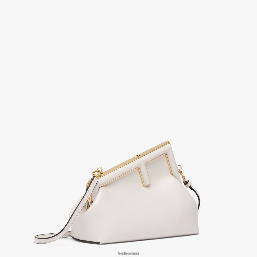 geanta mica din piele gri Fendi femei accesorii 86084L860