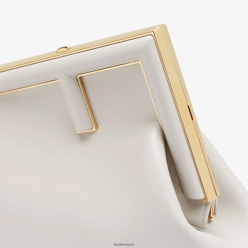 geanta mica din piele gri Fendi femei accesorii 86084L860