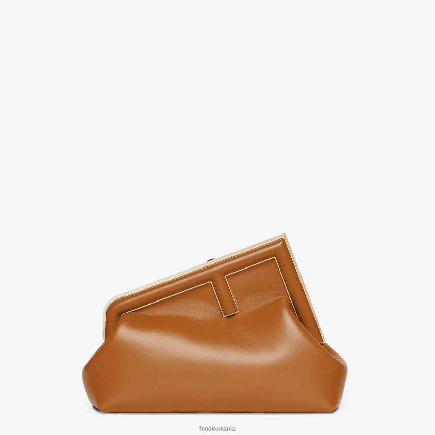 geanta midi din piele maro Fendi femei accesorii 86084L574